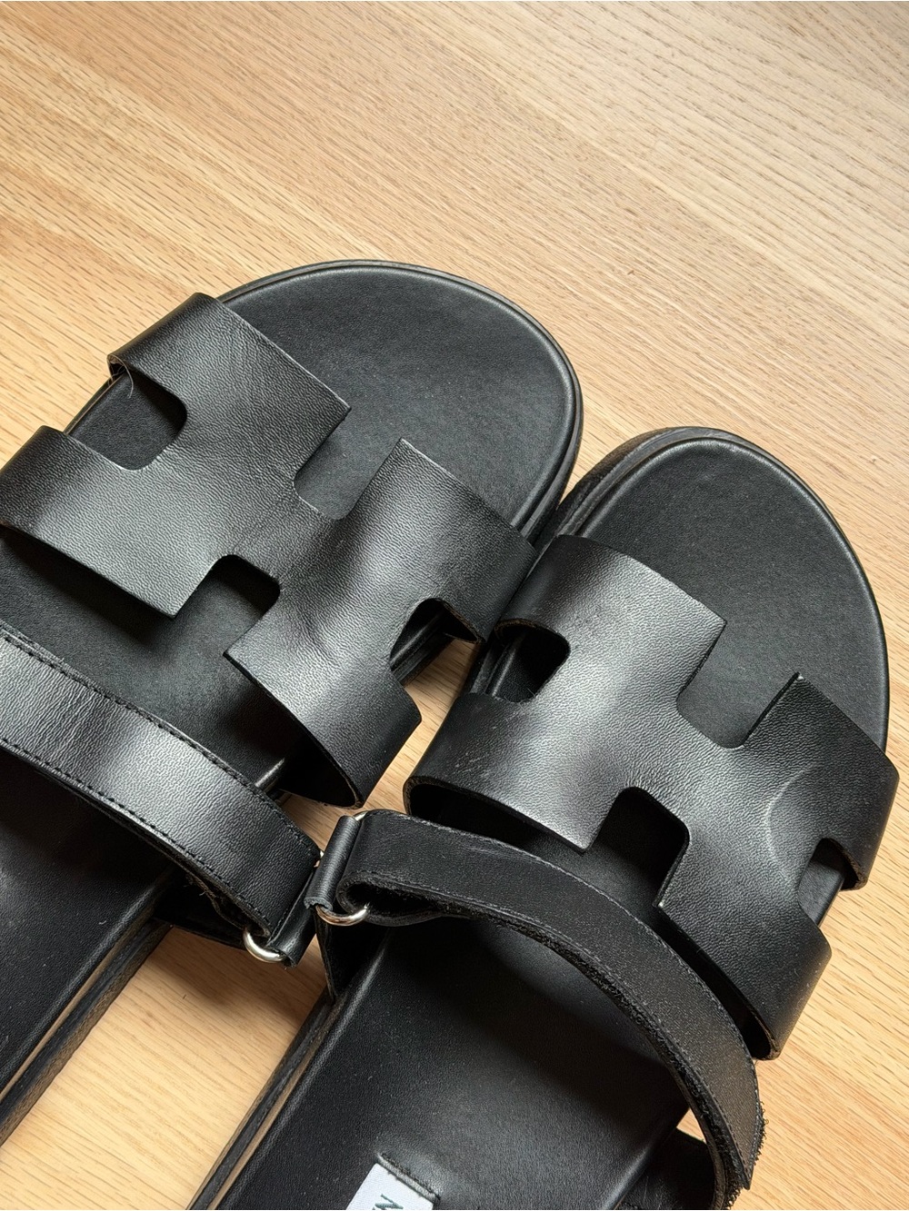 Steve Madden Black Cutout Slide Sandals - Picture 5 of 6